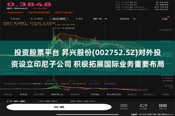 投资股票平台 昇兴股份(002752.SZ)对外投资设立印尼子公司 积极拓展国际业务重要布局